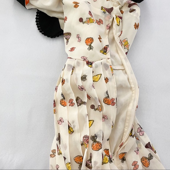 Modcloth Peter Pan Collar Mod Dress S Retro Whimsical - Picture 10 of 10